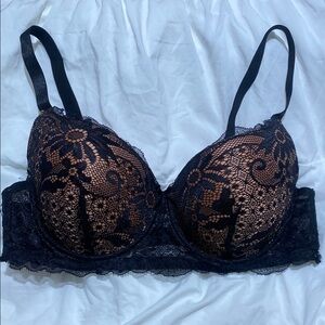 Elegant Black Lace Bra